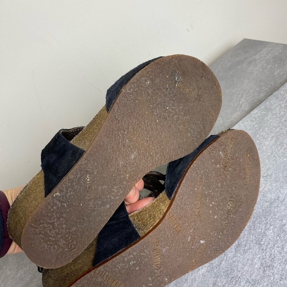 Mephisto Harper Comfort Sandals Black Adjustable Suede Women's EU38 - Picture 4 of 5